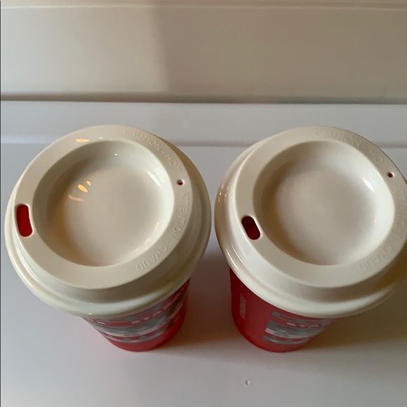 Starbucks Christmas Cups & Lids 2 Reusable Tumblers 2020 - Picture 3 of 5